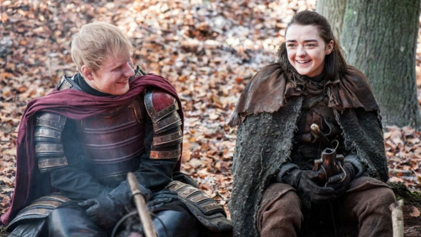 El día que Maisie Williams fue sorprendida por Ed Sheeran en GOT 