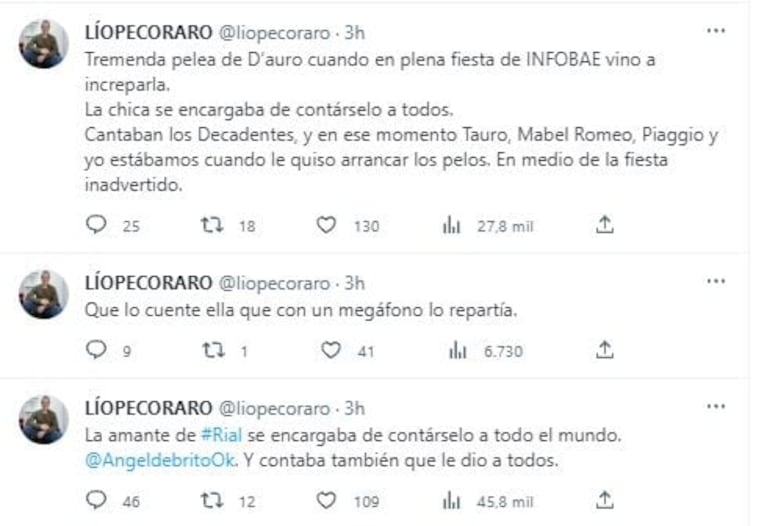El día que Silvia D'Auro agarró de los pelos a la amante de Jorge Rial en una fiesta
