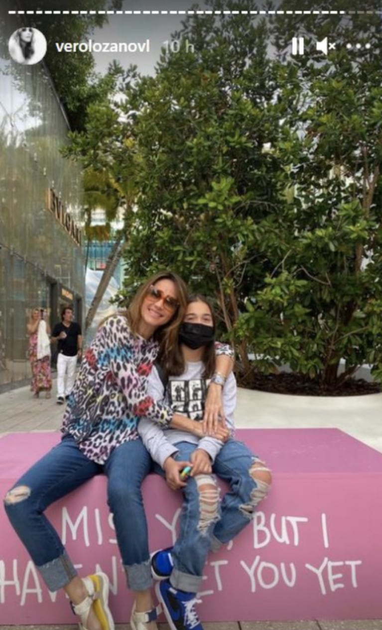 El divertido álbum de fotos de las vacaciones de Verónica Lozano con su hija Antonia en Miami