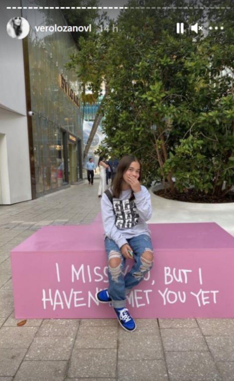 El divertido álbum de fotos de las vacaciones de Verónica Lozano con su hija Antonia en Miami