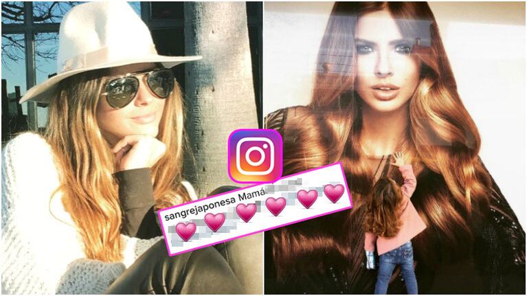 El divertido comentario de la hija de la China cuando la vio en un póster gigante (Fotos: Instagram)