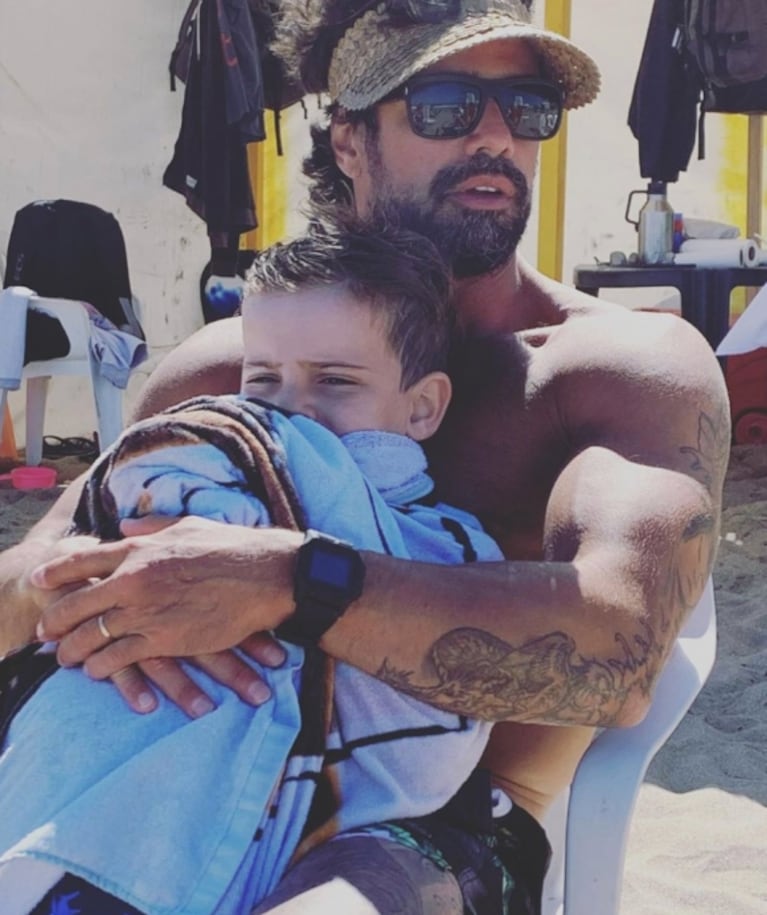 El divertido cumpleaños playero de Fausto, el hijo menor de Luciano Castro y Sabrina Rojas: "Hoy cumple 5"