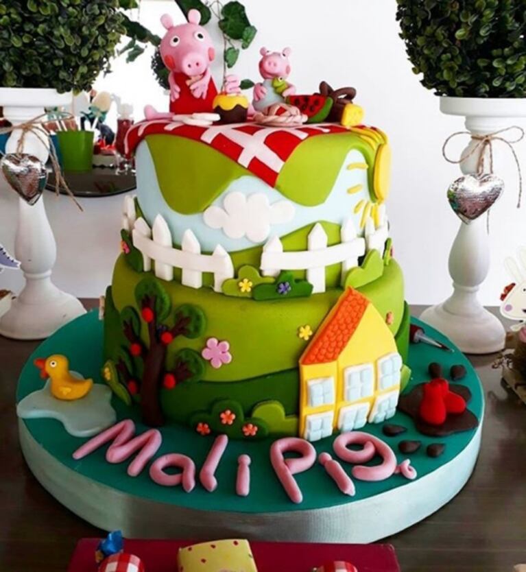 El divertido festejo de cumple de la hija de Zaira Nara con una súper ambientación de Peppa Pig