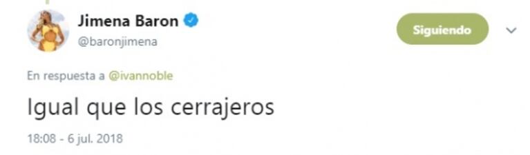 El divertido ida y vuelta de Jimena Barón con Iván Noble al hablar de la soltería