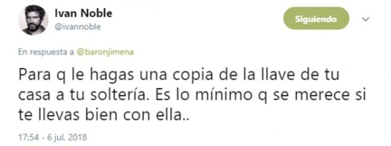 El divertido ida y vuelta de Jimena Barón con Iván Noble al hablar de la soltería