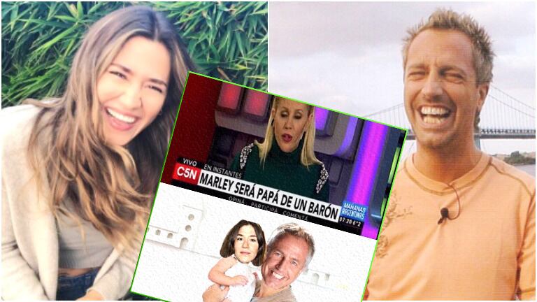 El divertido ida y vuelta de Jimena Barón y Marley tras conocerse que el conductor se convertirá en padre soltero (Fotos: Instagram)