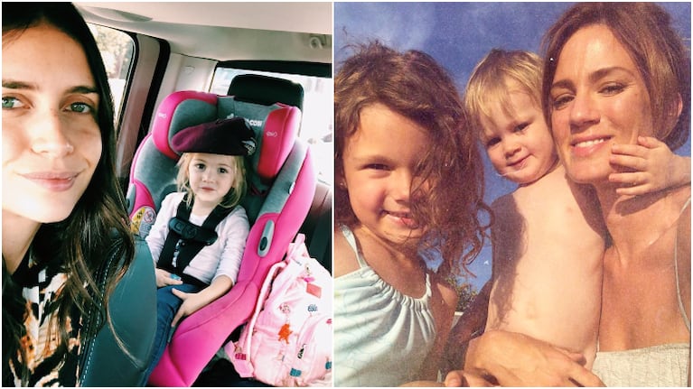 El divertido ida y vuelta de Paula Chaves y Zaira Nara sobre la hora de dormir de sus hijos