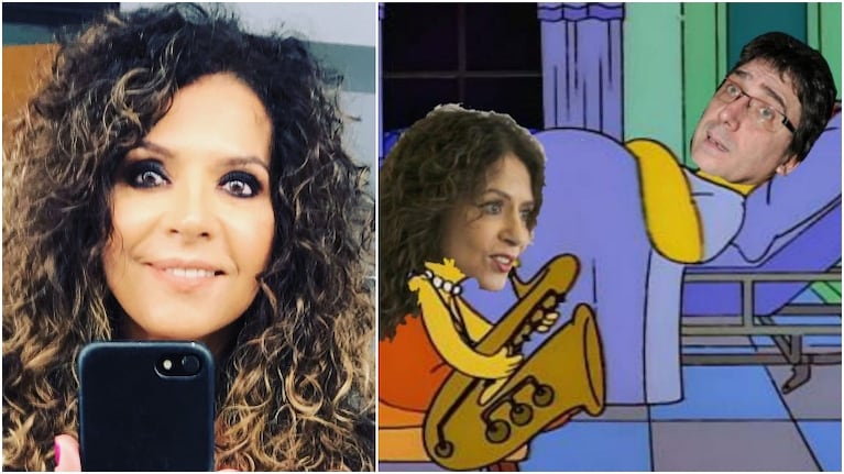 El divertido meme de los Simpsons que Patricia Sosa compartió sobre la salud de Mediavilla (Fotos: Instagram)