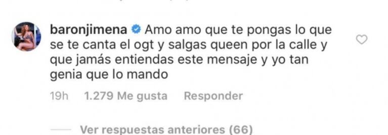 El divertido mensaje de Jimena Barón en una foto sexy de Kim Kardashian... ¡en la que lució su vestido más polémico!