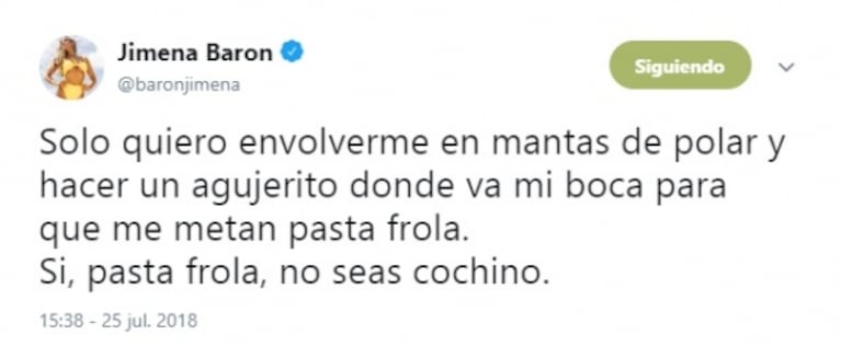 El divertido pedido de Ángel de Brito a Jimena Barón, antes de debutar en Bailando 2018