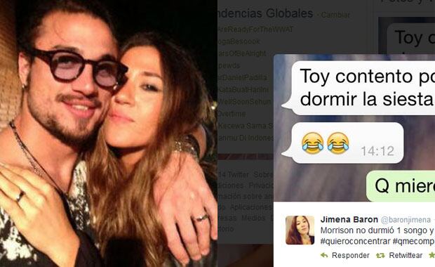 El divertido reclamo de Jimena Barón en Twitter. (Fotos: Web y Twitter)