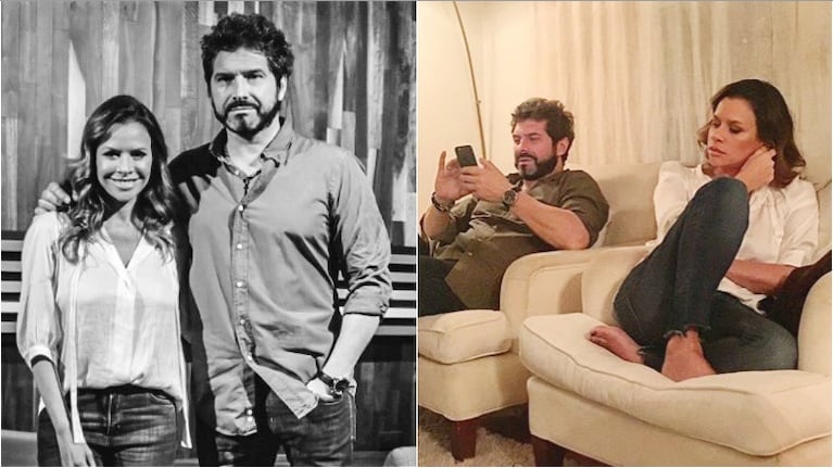 El divertido tweet de Iván Noble con el que anunció una entrevista a Julieta Ortega, su exmujer (Fotos: Instagram)