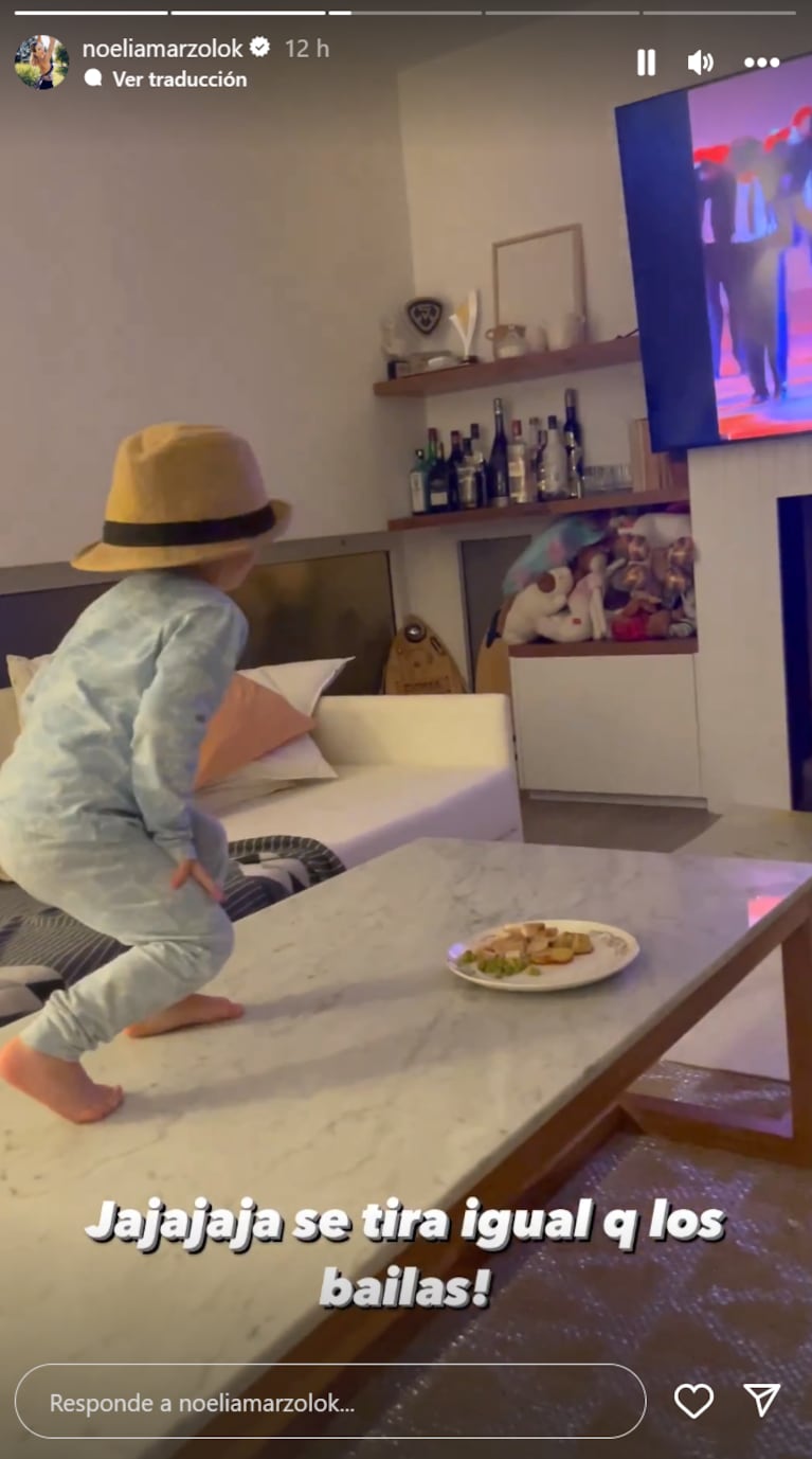 El divertido video de Donatello, el hijo de Noelia Marzol, imitando a Michael Jackson