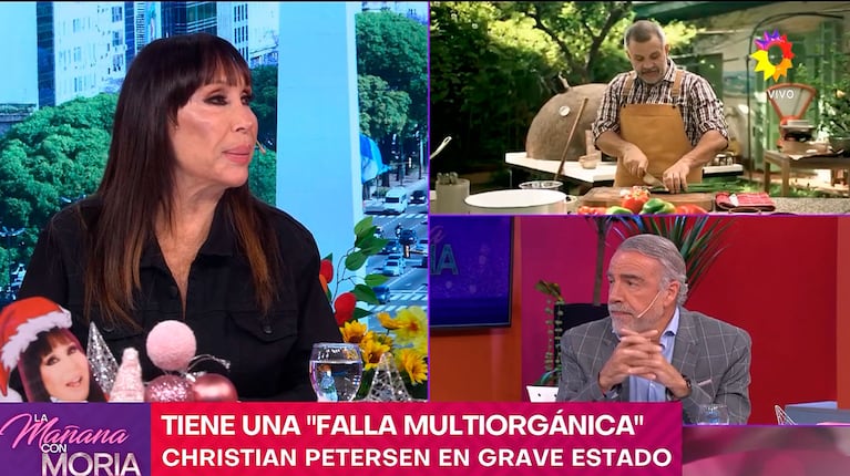 El doctor Guillermo Capuya explicó el delicado diagnóstico de Christian Petersen (captura de eltrece)