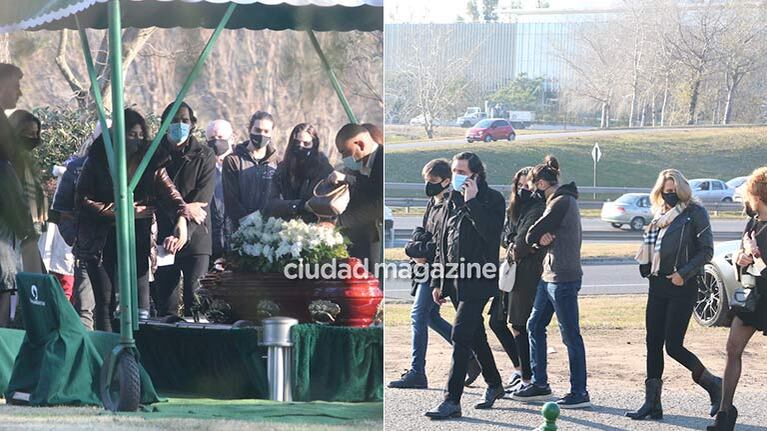 El dolor de Eduardo, Martita y Felipe Fort en el último adiós a Marta en el cementerio de Pilar