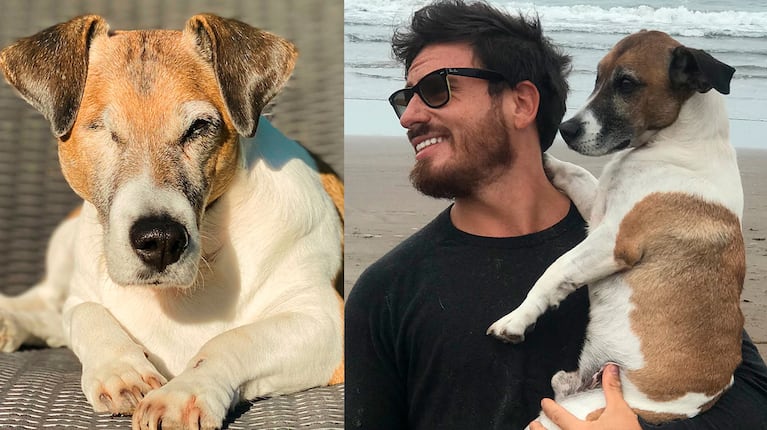 El dolor de Fede Bal por la muerte de su perro Kike (foto de Instagram)