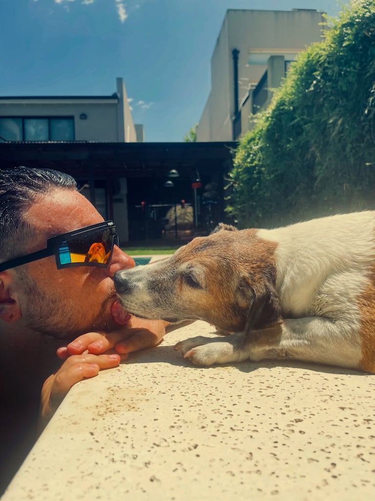El dolor de Fede Bal por la muerte de su perro Kike (foto de Instagram)
