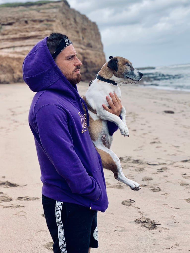 El dolor de Fede Bal por la muerte de su perro Kike (foto de Instagram)