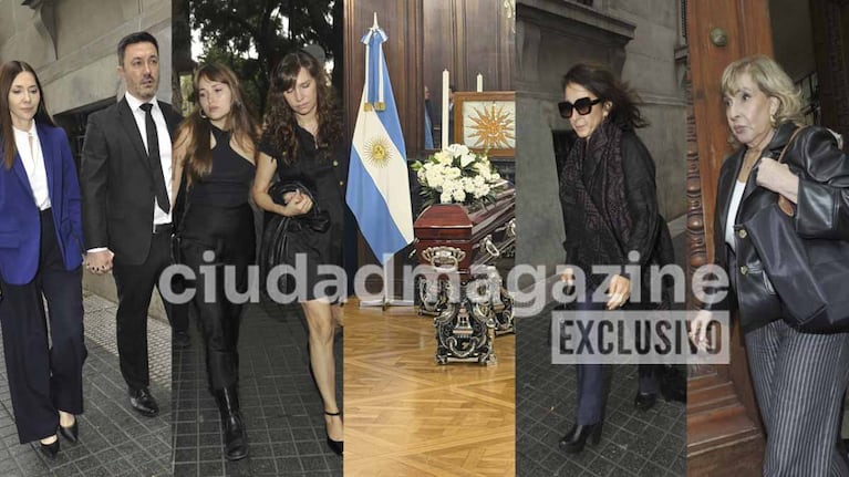 El dolor de la familia y los famosos en la despedida a Luis Brandoni