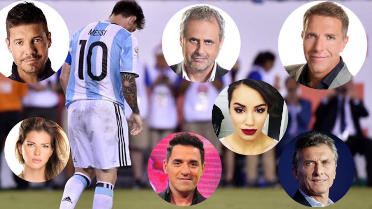 El dolor de los famosos tras la derrota de Argentina en la final de la Copa América Centenario. (Foto: AFP)