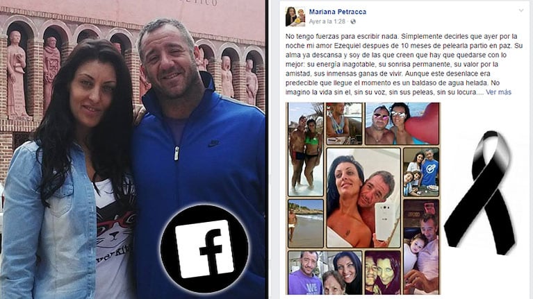 El doloroso momento de Mariana Petracca, la ex Cuestión de Peso, por la muerte de su novio. (Foto: Web)
