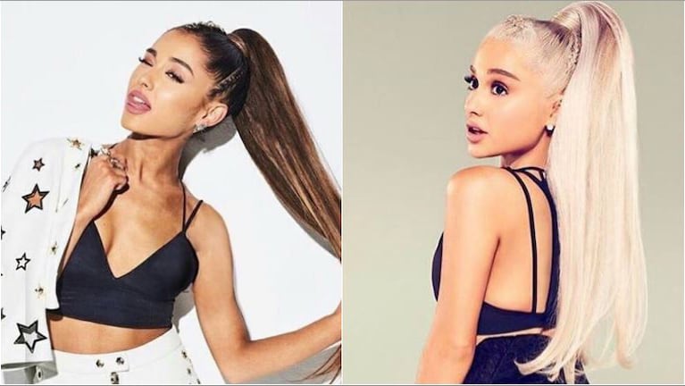 El drástico cambio de look de Ariana Grande: su larga cabellera castaña… ¡ahora es platinada!