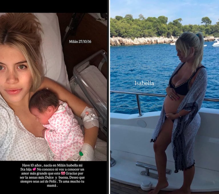 El dulce mensaje de Wanda Nara a su hija menor por su cumpleaños (Foto: Instagram @wanda_nara)