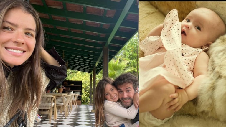 El dulce saludo de China Suárez a su hija en el día de su cumpleaños y la emotiva reacción de Cabré (Fotos: Instagram)