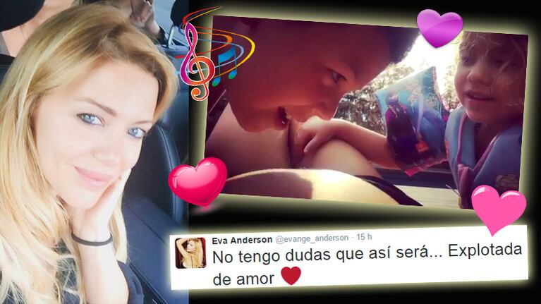 El dulce video de los hijos de Evangelina Anderson cantándole a la panza. (Foto: Web)