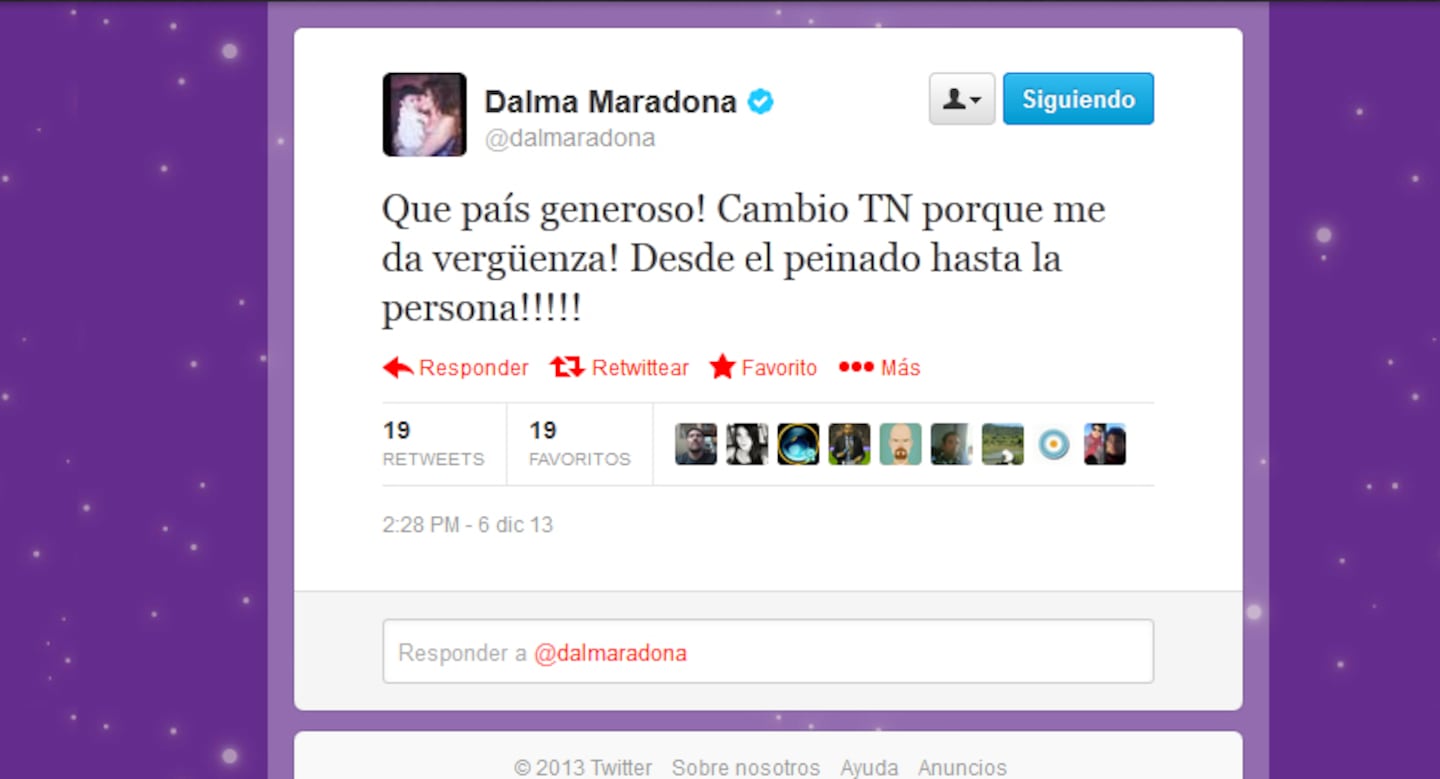El duro tweet de Dalma Maradona.