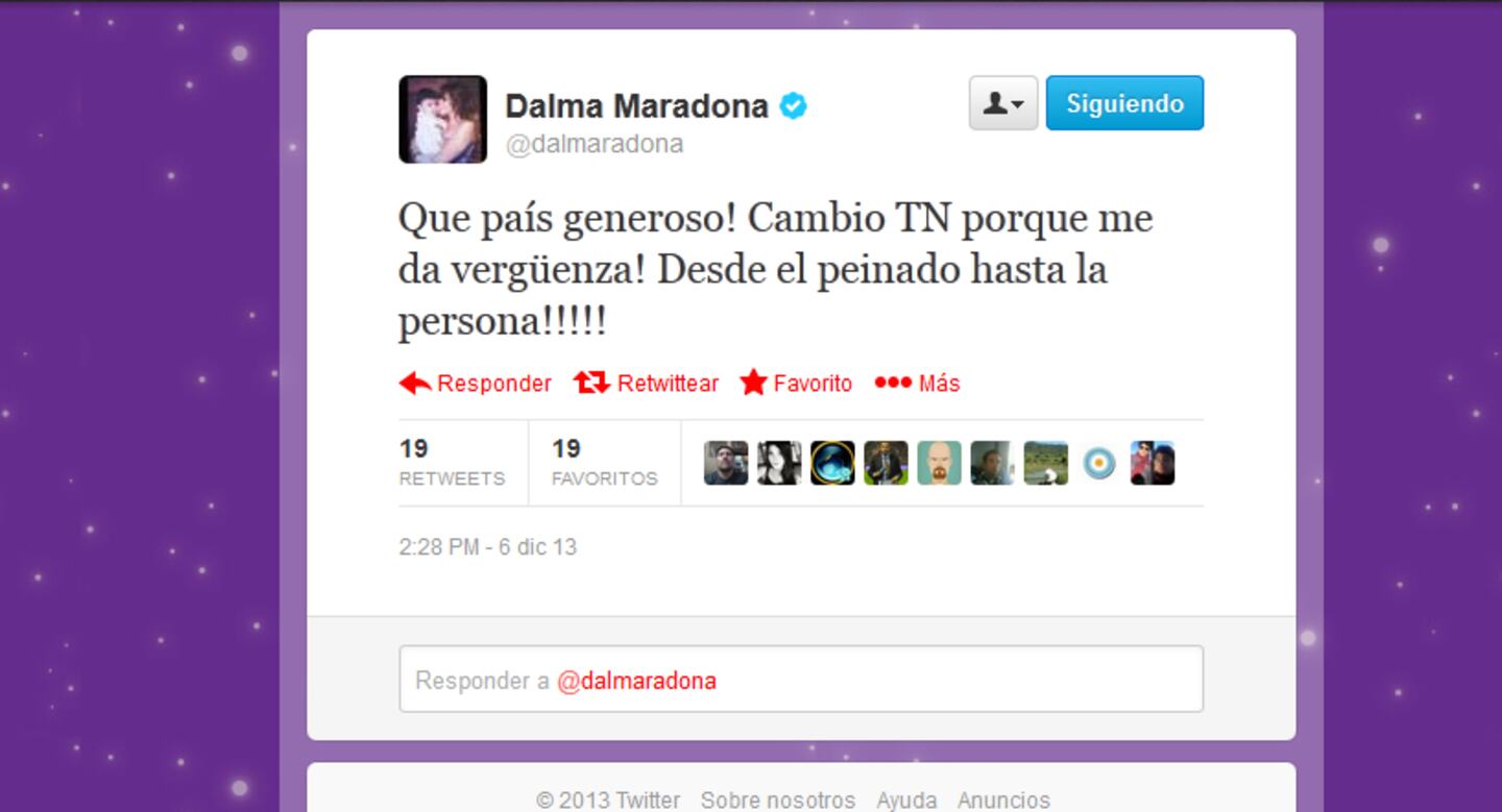 El duro tweet de Dalma Maradona.