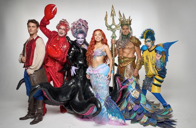 El elenco de La Sirenita. Foto: Prensa