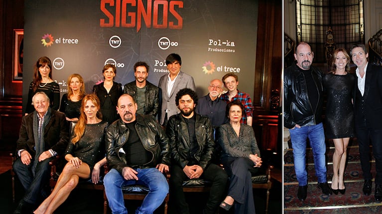 El elenco de Signos, la nueva ficción de El Trece. (Fotos: Prensa El Trece)
