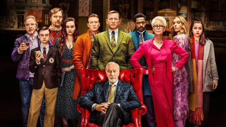 El elenco estelar de ‘Knives Out: Entre navajas y secretos’.