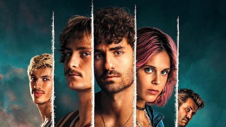 El elenco juvenil de la serie portuguesa Rabo de Peixe.