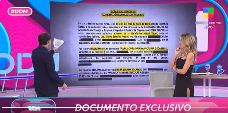 El embargo a Wanda Nara (Foto: captura de América).