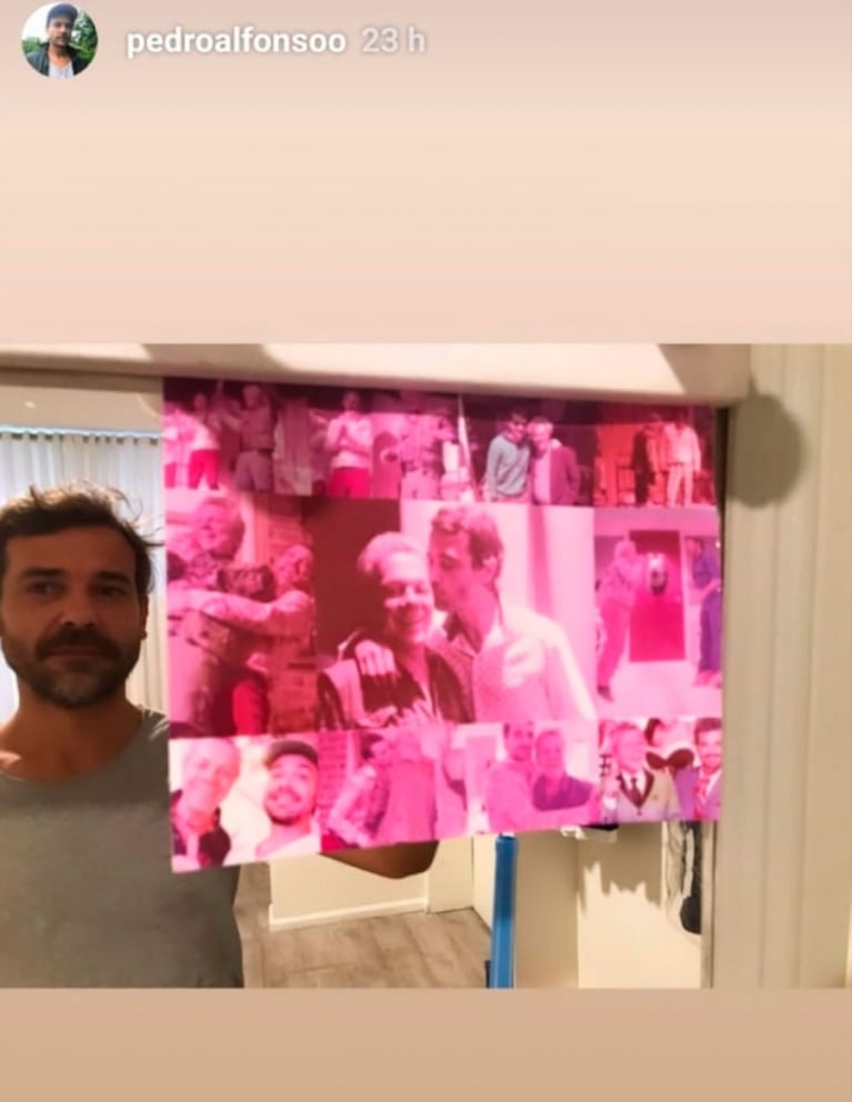 El emotivo collage de fotos que Pedro Alfonso colgó en su camarín en honor a Emilio Disi