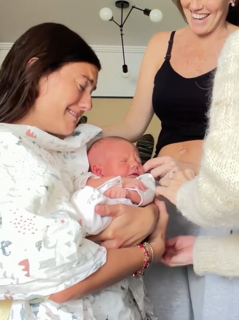 El emotivo encuentro de Sofía "Jujuy" Jiménez con su sobrino Beltrán (Foto de Instagram)