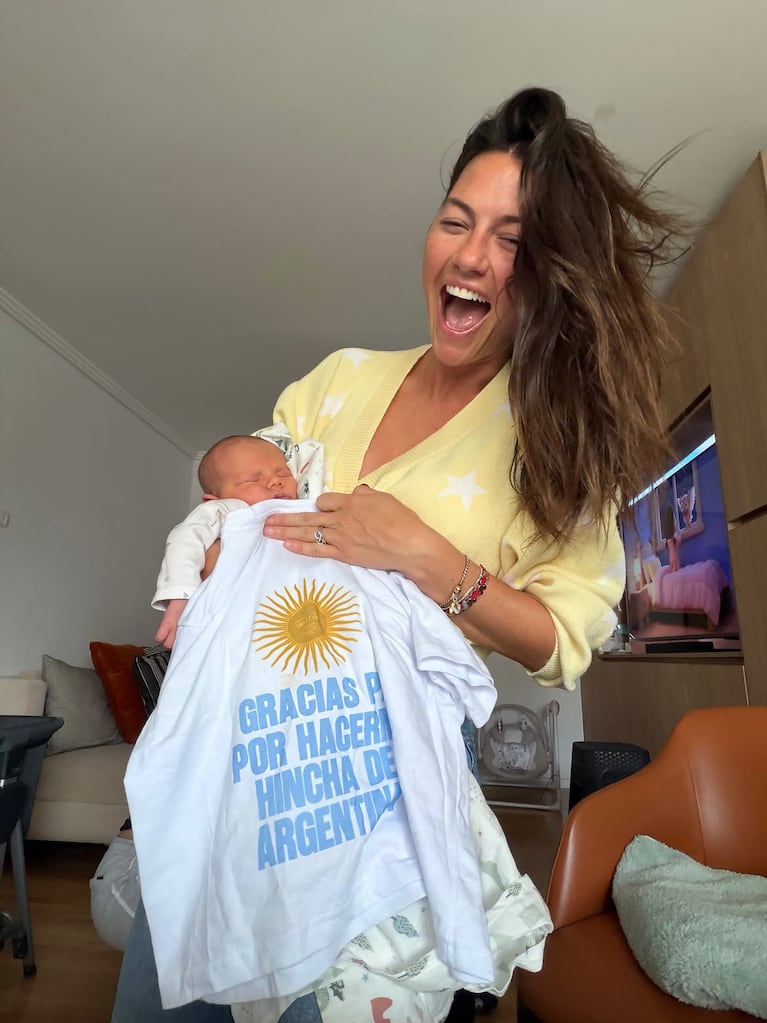 El emotivo encuentro de Sofía "Jujuy" Jiménez con su sobrino Beltrán (Foto de Instagram)