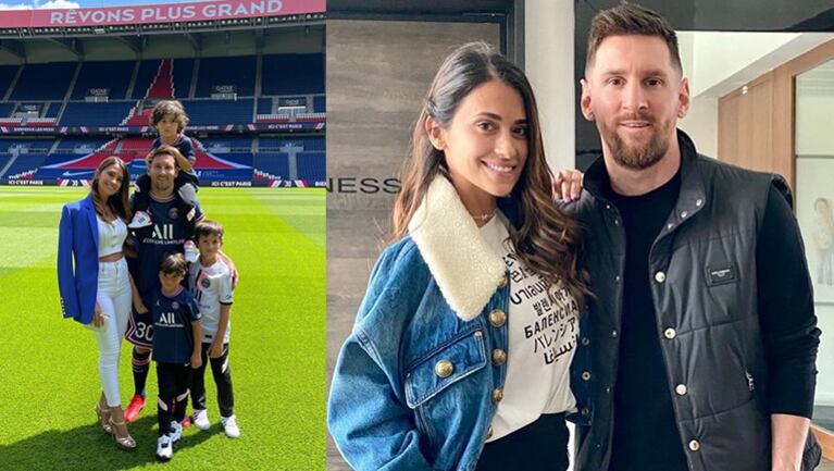 El emotivo mensaje de Antonela Roccuzzo a Lionel Messi desde la cancha del PSG.