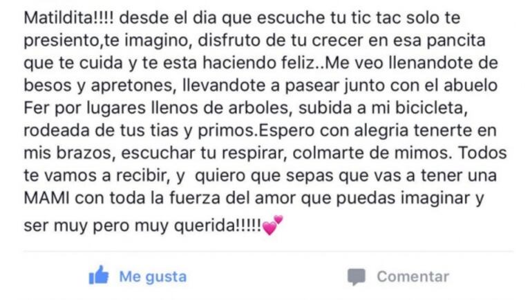 El emotivo mensaje de la madre de Luciana Salazar ante la llegada de Matilda: "Vas a tener una mami con toda la fuerza del amor; vas a ser muy querida"