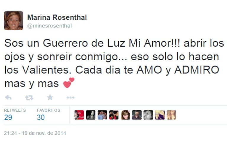 El emotivo mensaje de la novia de Cacho Castaña: "Sos un guerrero… Abrir los ojos y sonreír conmigo"  (Foto: Twitter)