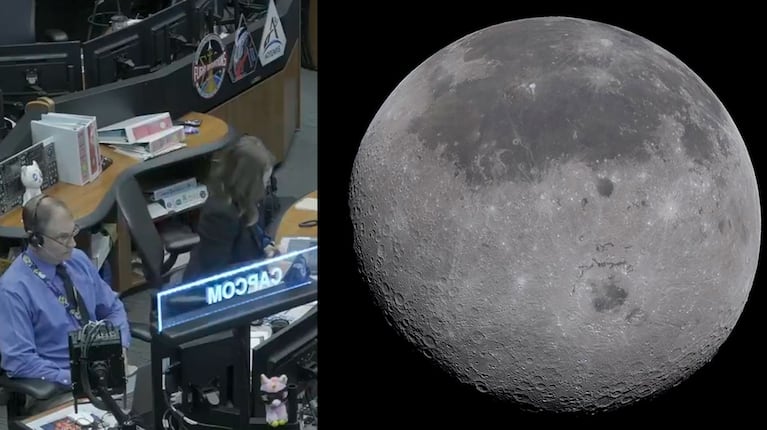 El emotivo mensaje de un astronauta del Artemis II a su novia desde la órbita lunar (imágenes de la NASA difundidas en X)