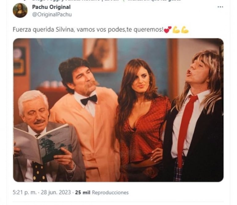 El emotivo mensaje y la tierna foto que Pachu Peña le dedicó a Silvina Luna: "Vamos, vos podés"