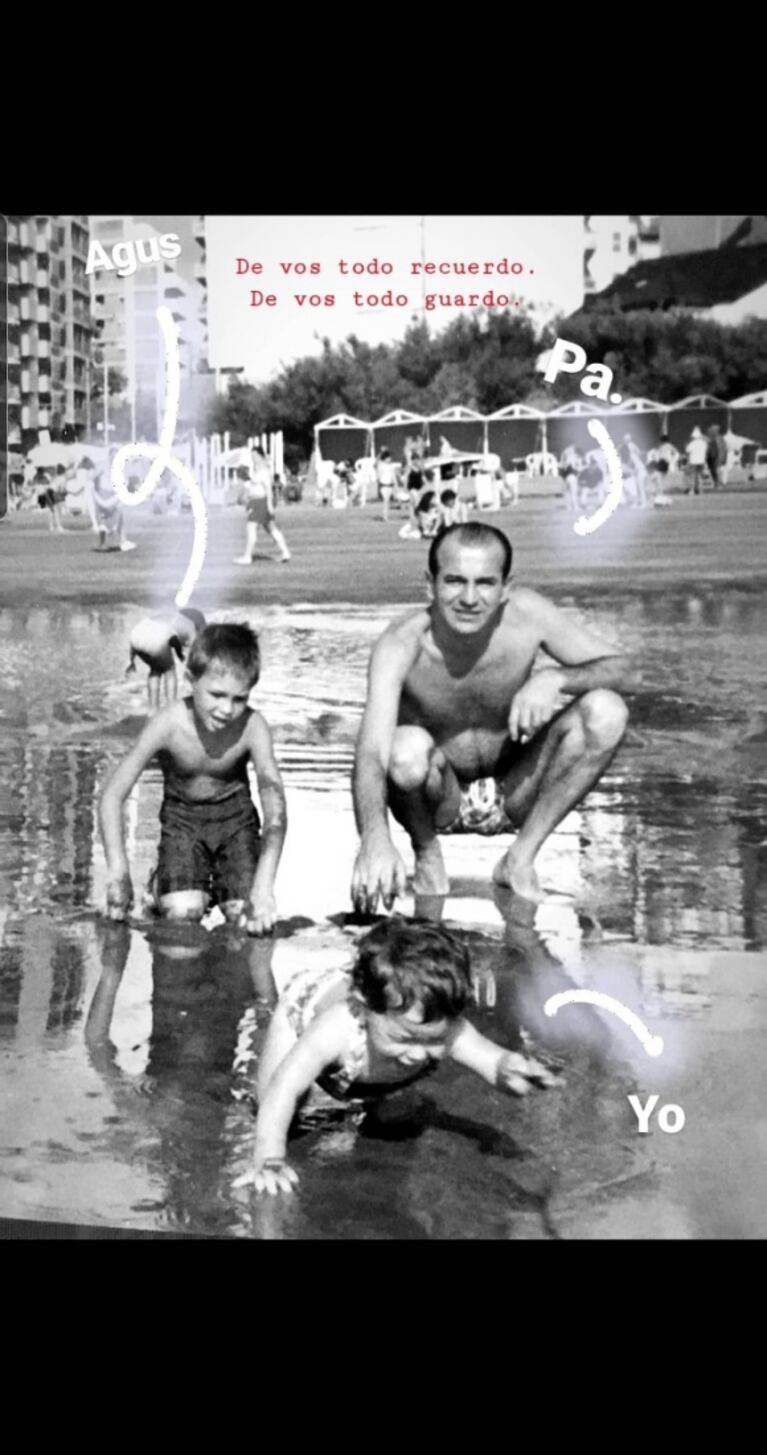 El emotivo posteo de la China Suárez recordando a su papá: "De vos todo guardo"