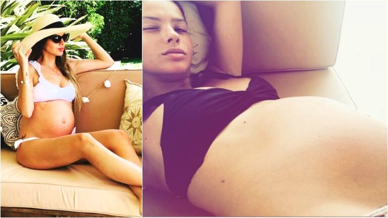 El emotivo recuerdo de la China Suárez sobre su embarazo de Magnolia (Fotos: Instagram y Captura de Instagram Stories)