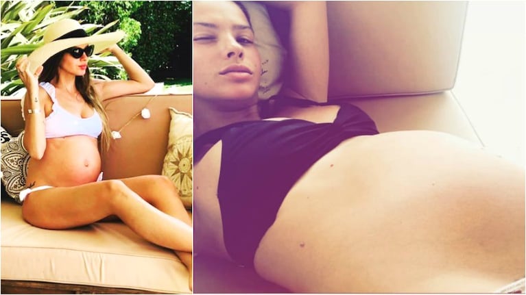 El emotivo recuerdo de la China Suárez sobre su embarazo de Magnolia (Fotos: Instagram y Captura de Instagram Stories)