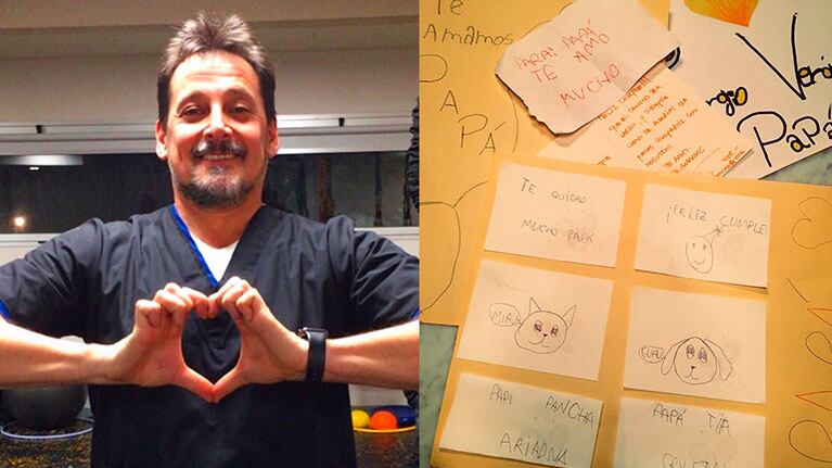 El emotivo regalo de cumpleaños de las hijas que acaba de adoptar Sergio Verón: Mi primer cumple con ellas