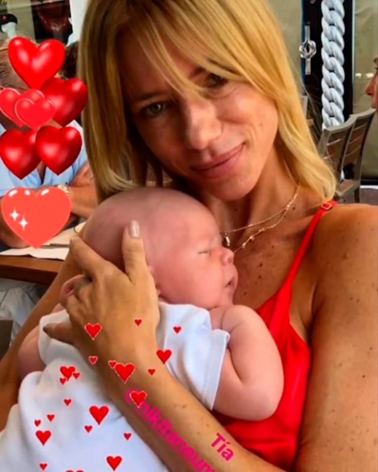 El encuentro de Nicole Neumann con Flavio Mendoza en Miami: "Muy emocionada de conocer al bebé"