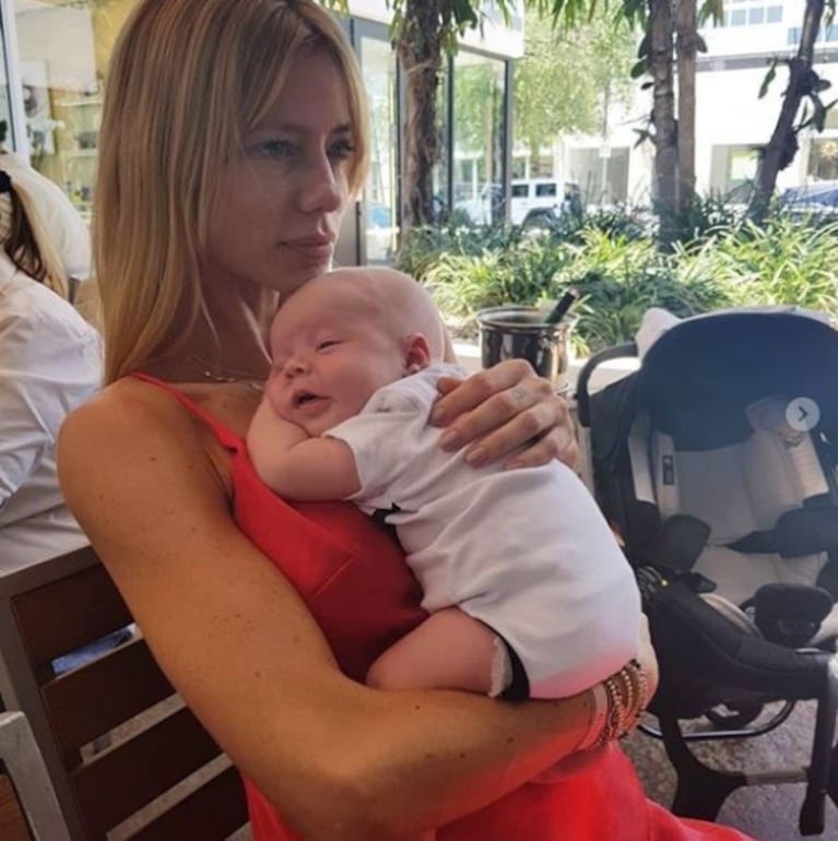 El encuentro de Nicole Neumann con Flavio Mendoza en Miami: "Muy emocionada de conocer al bebé"